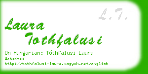 laura tothfalusi business card